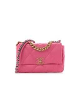 Chanel 19 Handbag 26cm Pink AS1160