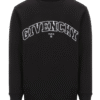 Givenchy sweatshirt met geborduurd logo en ronde hals in zwart