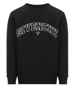 Givenchy sweatshirt met geborduurd logo en ronde hals in zwart