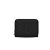 Saint Laurent Cassandre Matelaseé Compact Zip Around Wallet Black 4.7in/12cm