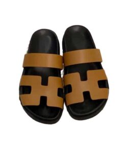 Hermes Chypre Ankara Sandal Brown