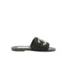 Chanel Slide Coco Mark 23ss Straw And Leather
