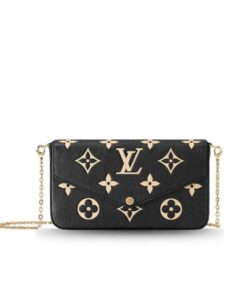 Louis Vuitton Félicie Pochette Black/Beige 21cm/8.3in M82479