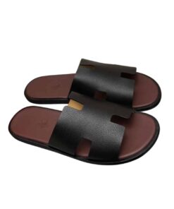 Hermes Izmir Sandal Black And Brown
