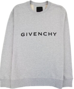 Givenchy Archetype slim-fit sweatshirt in lichtgrijs fleece
