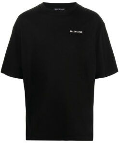 Balenciaga-logo zwart oversized T-shirt