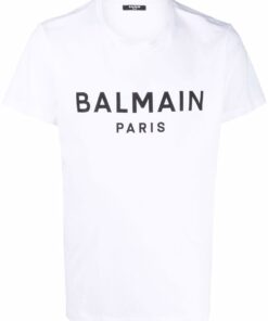 Balmain Paris printlogo wit T-shirt