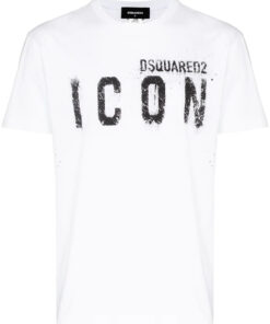 Dsquared2 Spray Icon-print T-shirt in wit